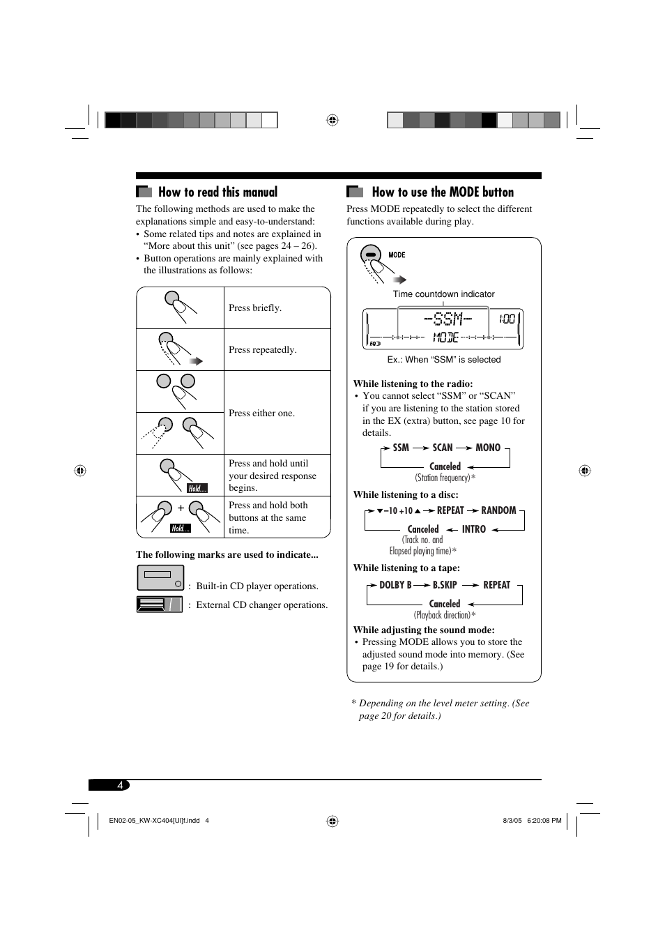 JVC W-XC406 User Manual | Page 38 / 66