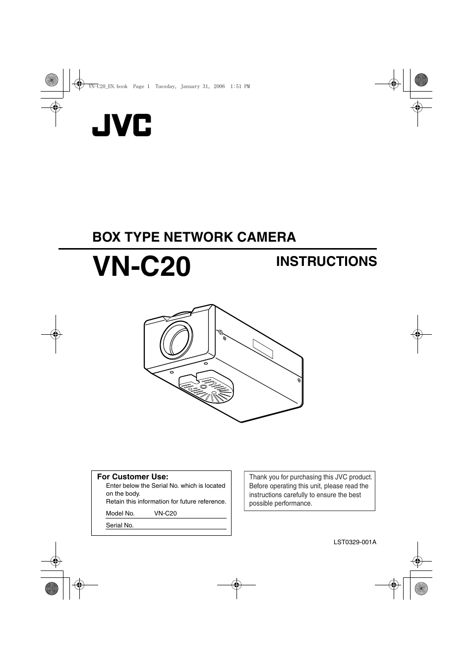 JVC VN-C20 User Manual | 76 pages