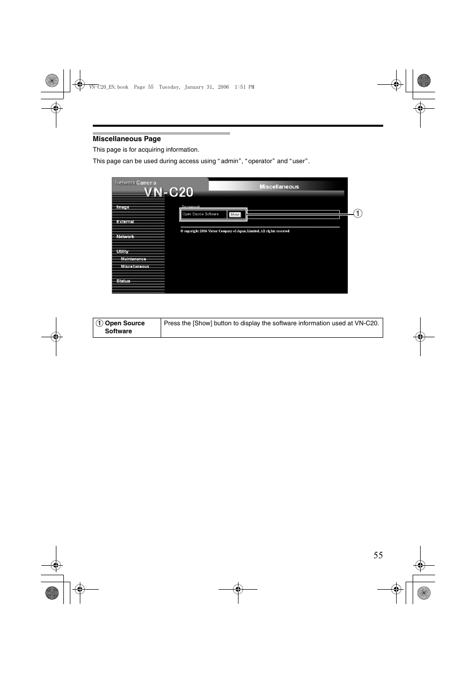 JVC VN-C20 User Manual | Page 55 / 76