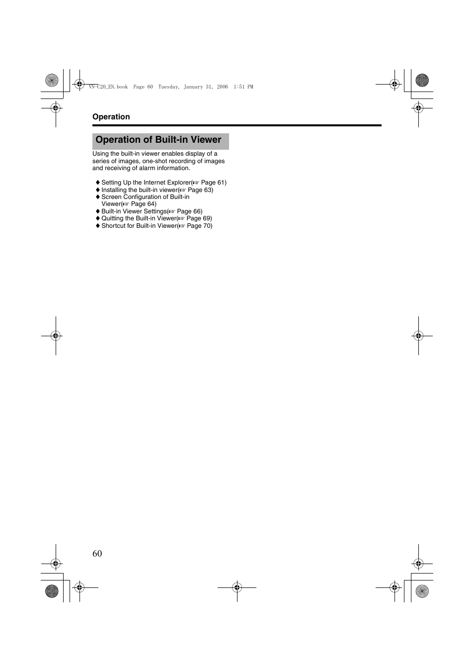 Operation of built-in viewer | JVC VN-C20 User Manual | Page 60 / 76