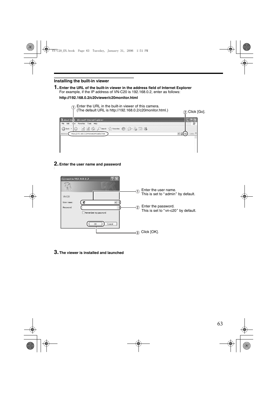 JVC VN-C20 User Manual | Page 63 / 76