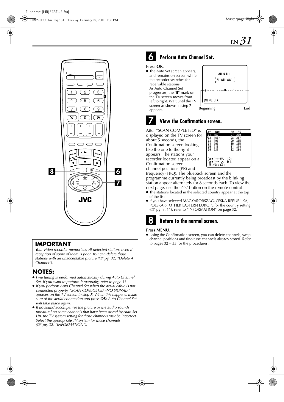 JVC HR-J278EU User Manual | Page 31 / 40