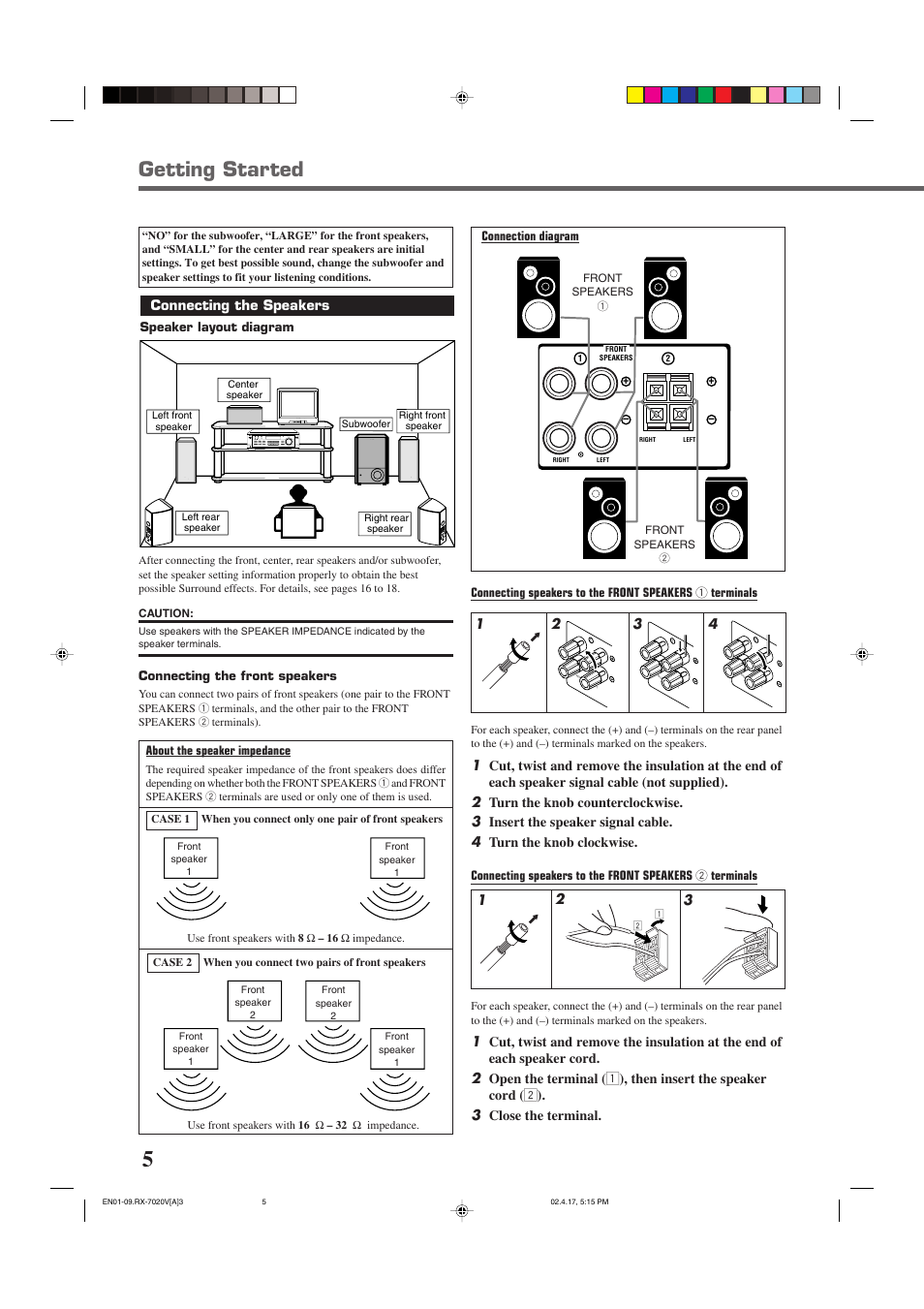 Getting started | JVC RX-7022VSL User Manual | Page 8 / 46