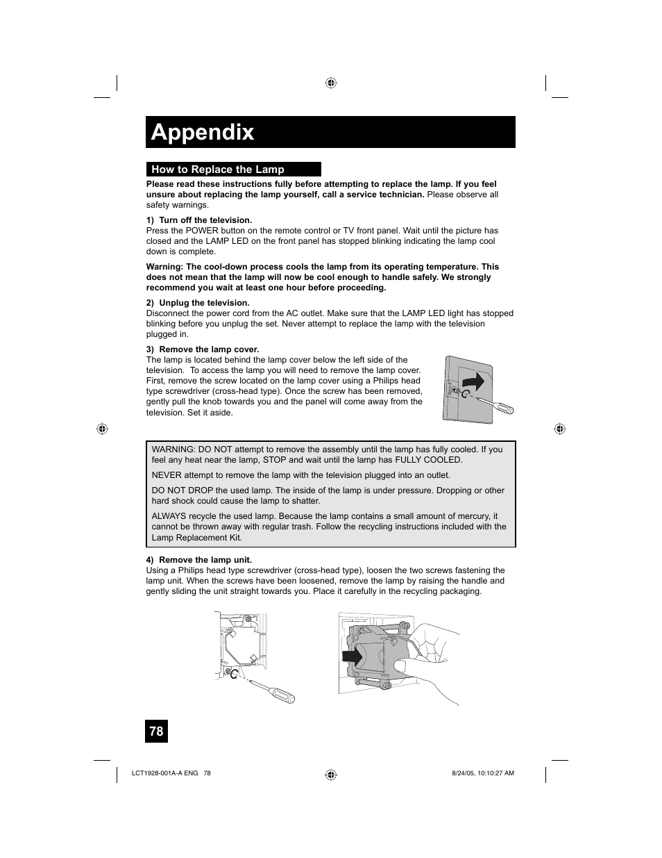 Appendix | JVC HD-52G456 User Manual | Page 78 / 88
