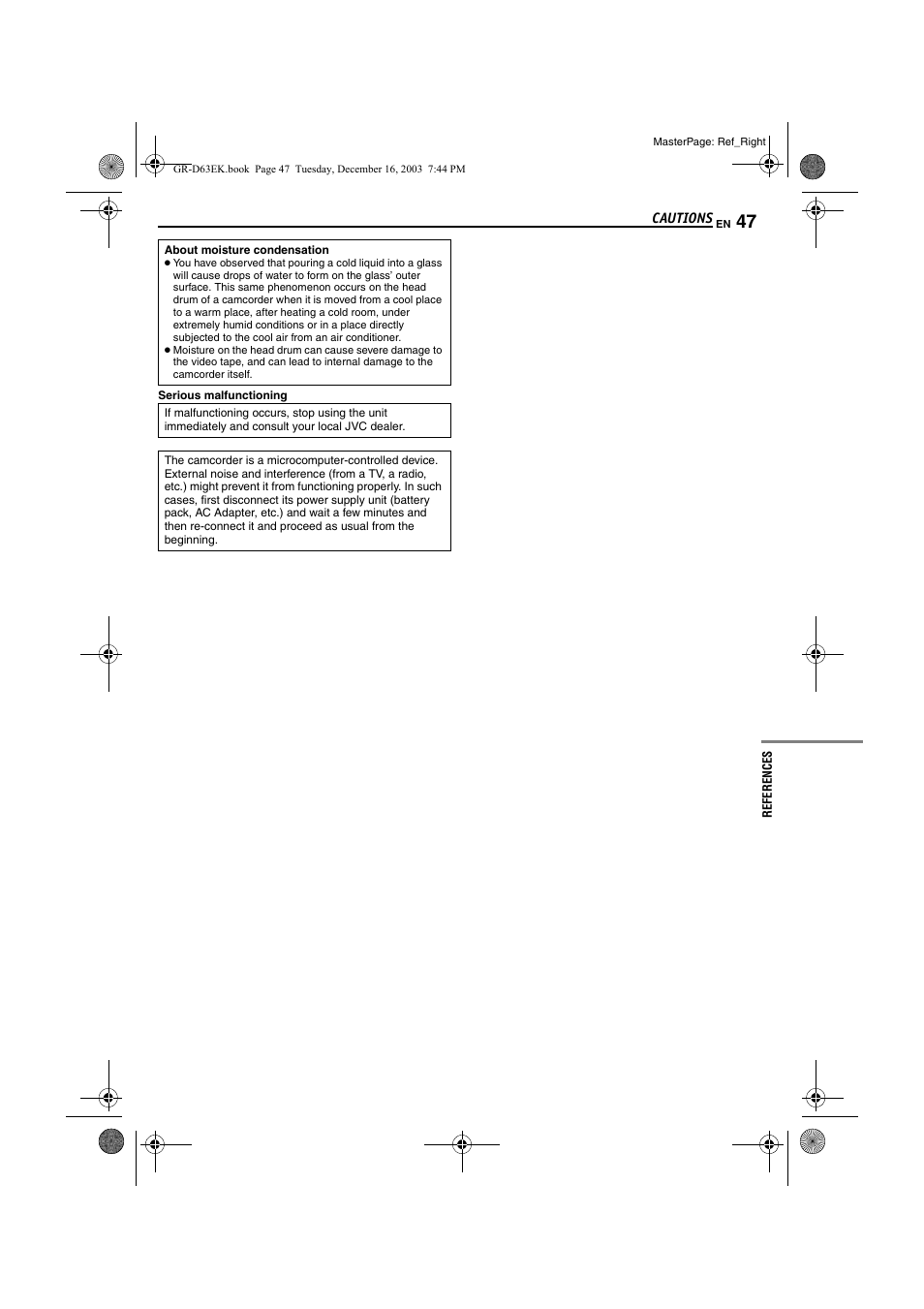 JVC GR-D63 User Manual | Page 47 / 56