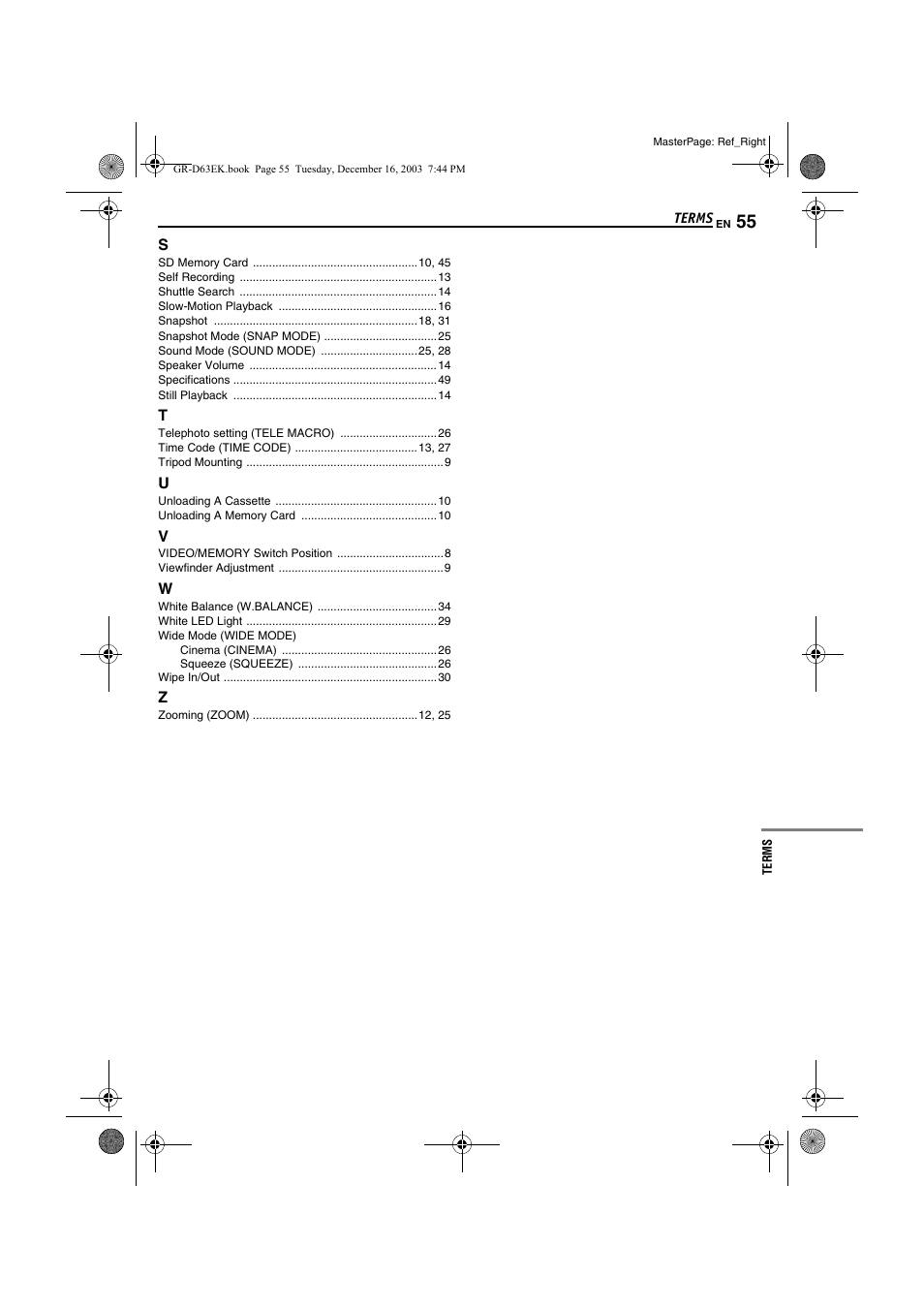 JVC GR-D63 User Manual | Page 55 / 56