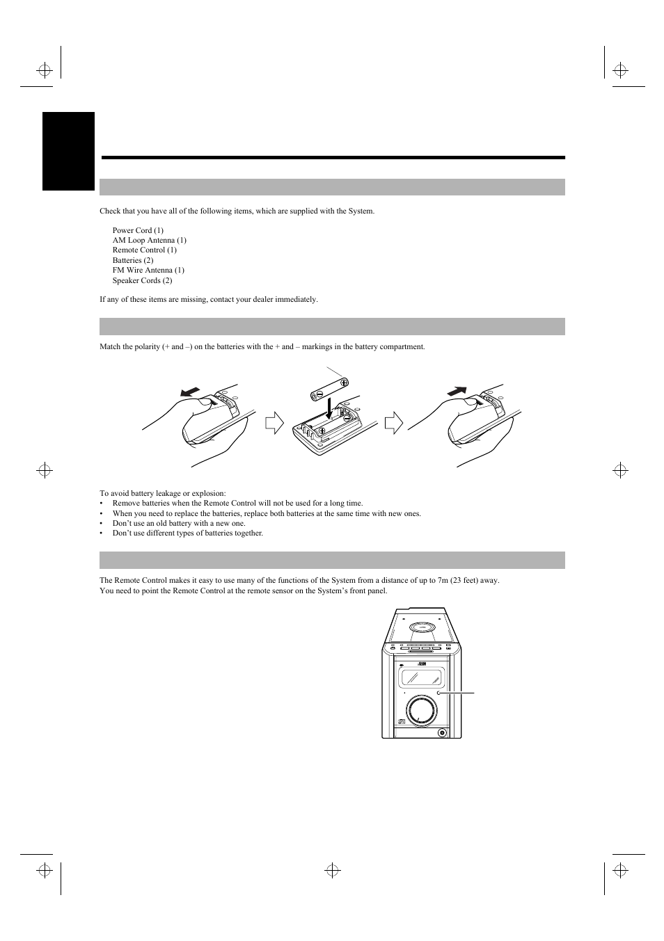 Getting started | JVC UX-5500R User Manual | Page 6 / 23