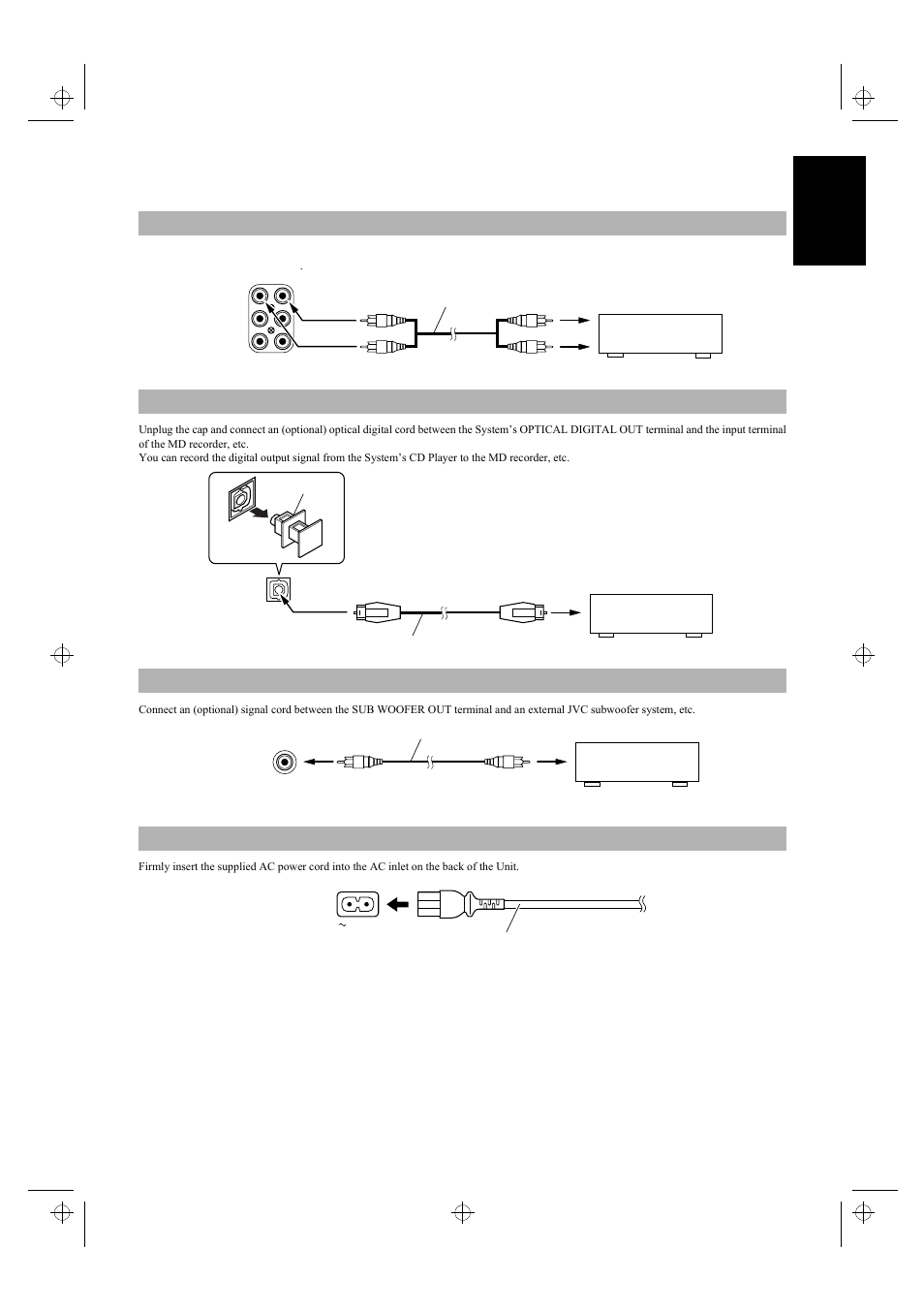 5engli s h | JVC UX-5500R User Manual | Page 9 / 23