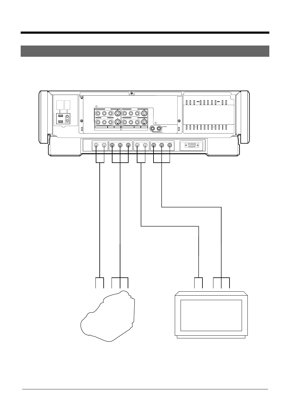 Connections 4 preparations, Connection to a high vision camera | JVC SR-W5U User Manual | Page 15 / 36