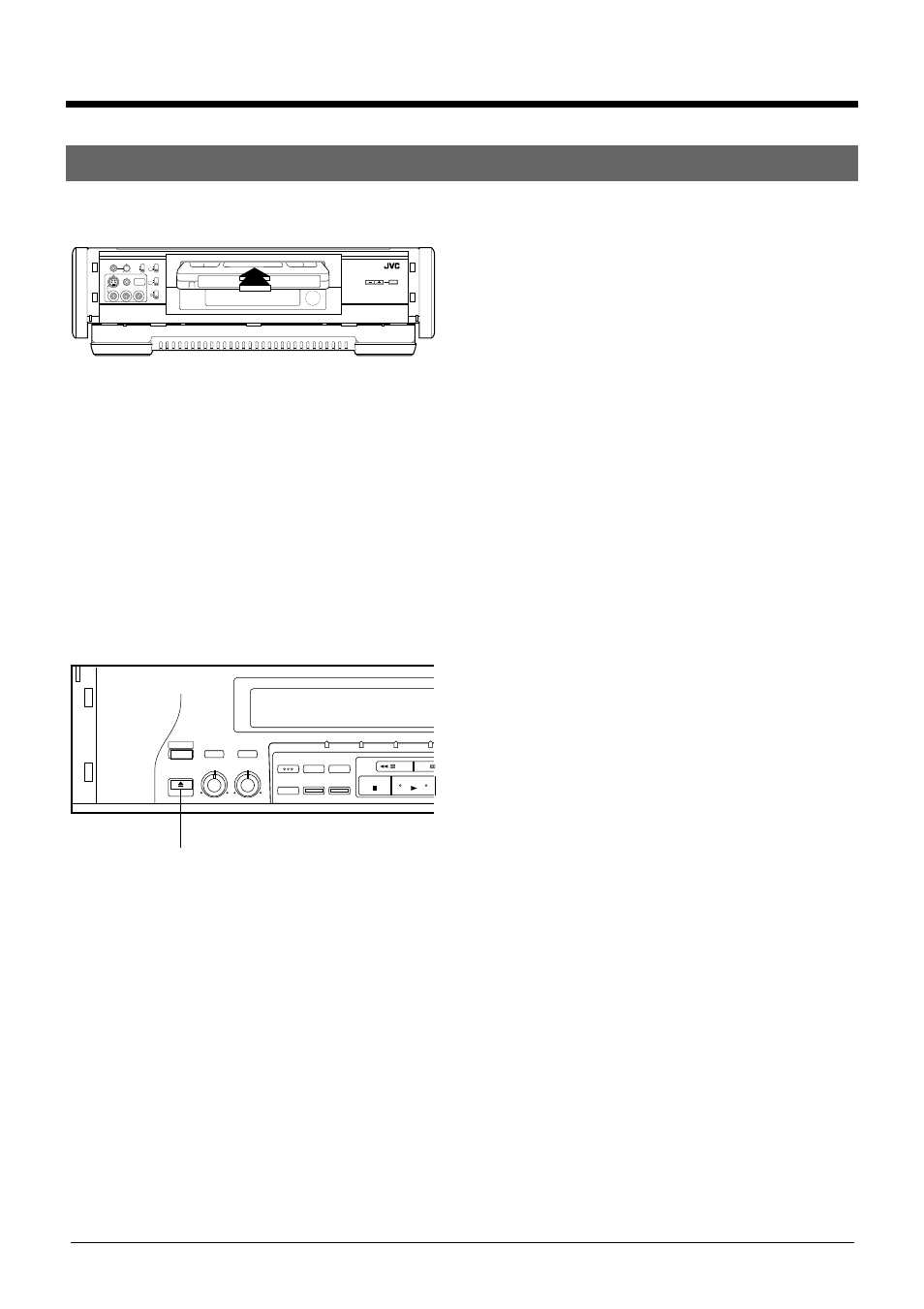 Loading and unloading the cassette, 1 precautions, Remote pause min max | Eject | JVC SR-W5U User Manual | Page 7 / 36