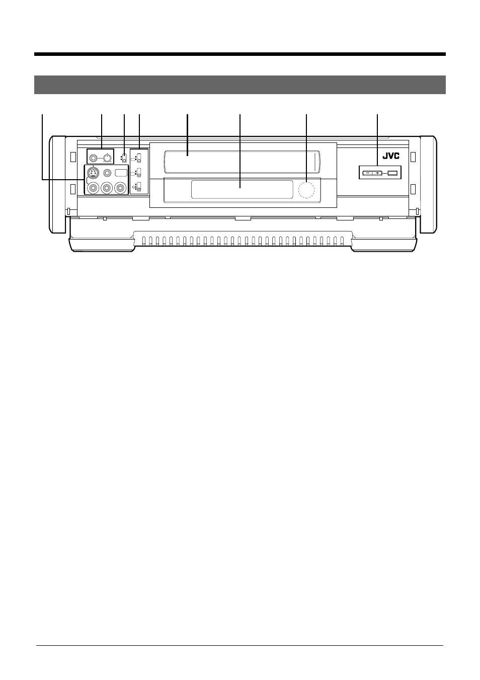 2 controls and connectors, Front panel | JVC SR-W5U User Manual | Page 8 / 36