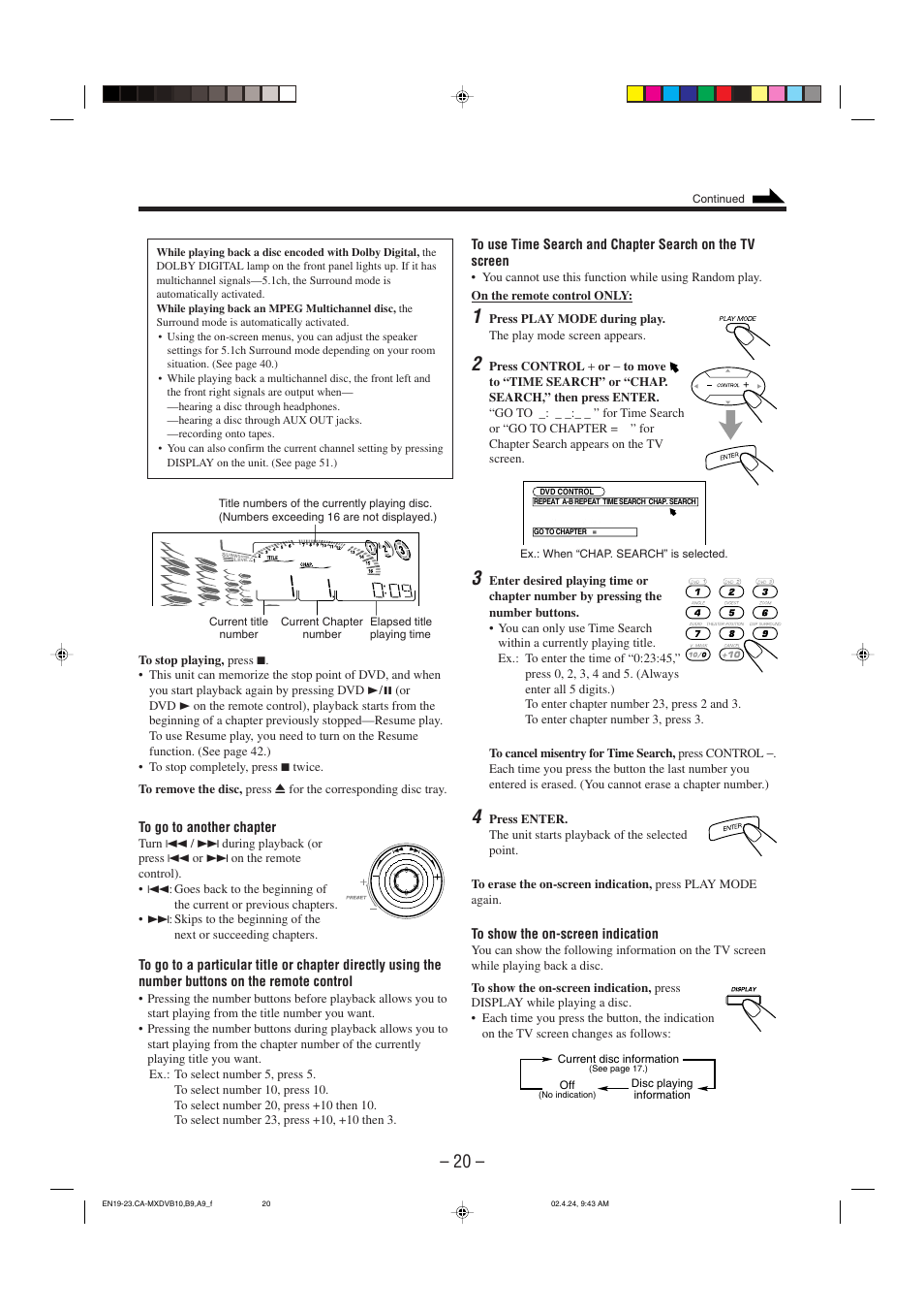 JVC CA-MXDVA9 User Manual | Page 23 / 72