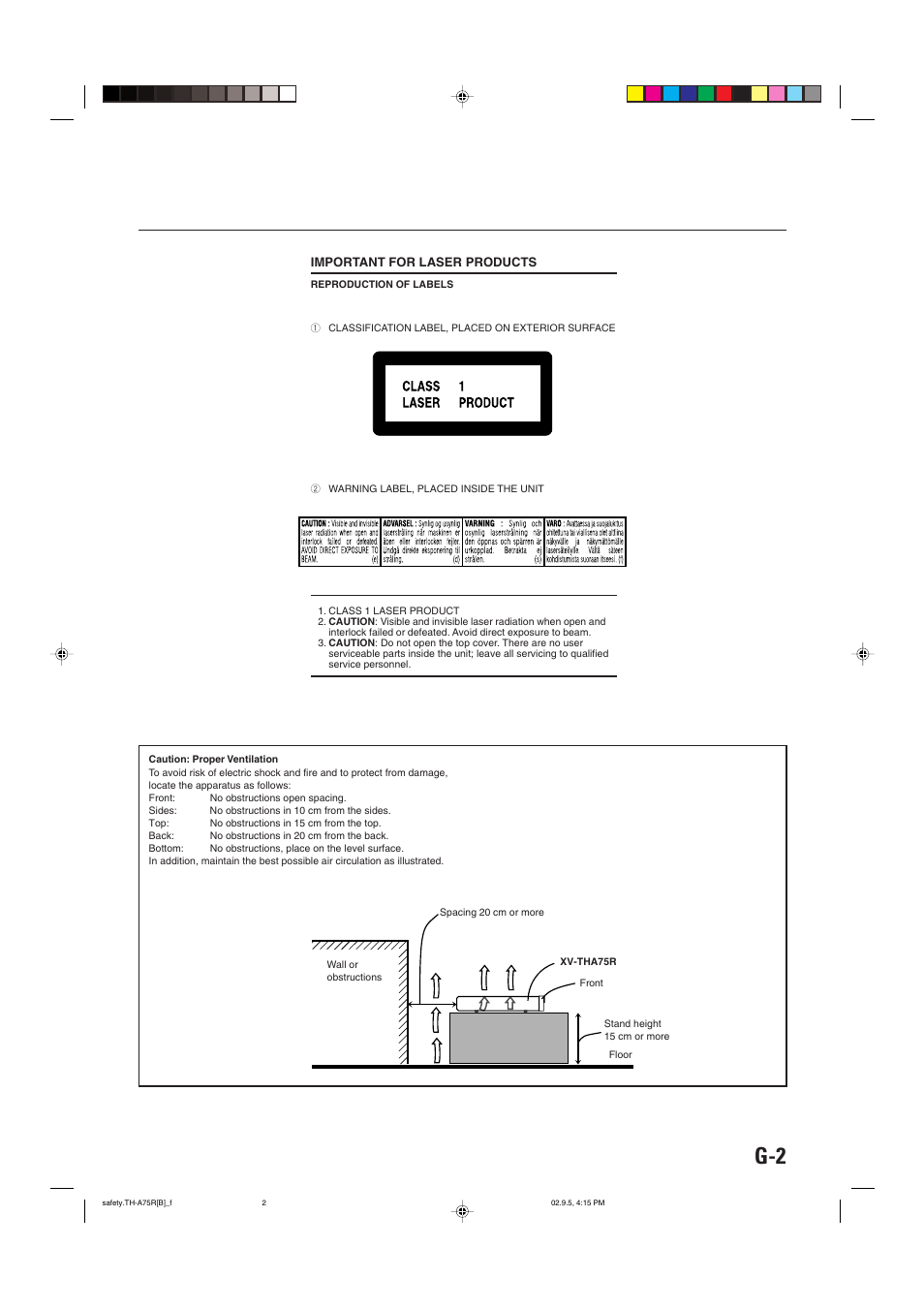 JVC SP-XCA75 User Manual | Page 3 / 76