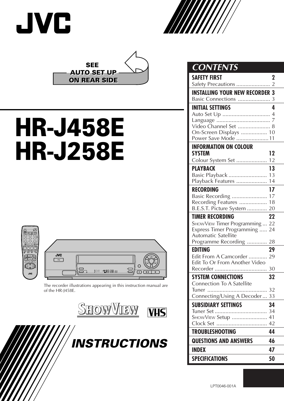 JVC HR-J458E User Manual | 52 pages