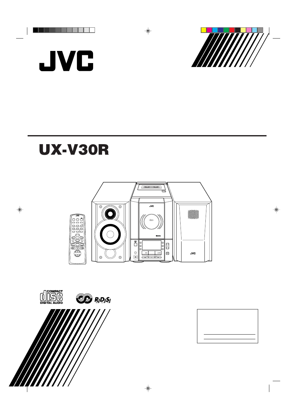 JVC UX-V30R User Manual | 28 pages