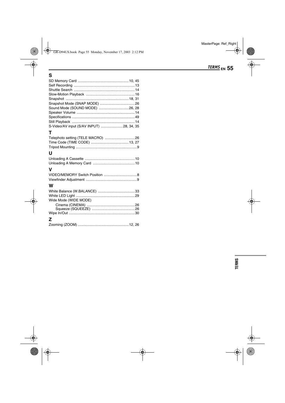 JVC GR-D74U User Manual | Page 55 / 56