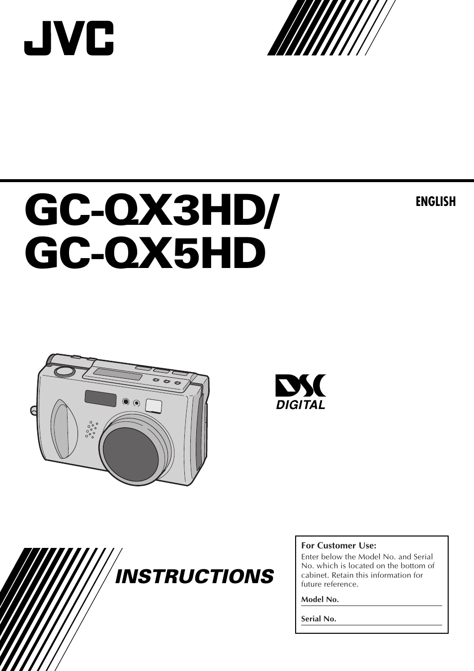 JVC GC-QX5HD User Manual | 104 pages