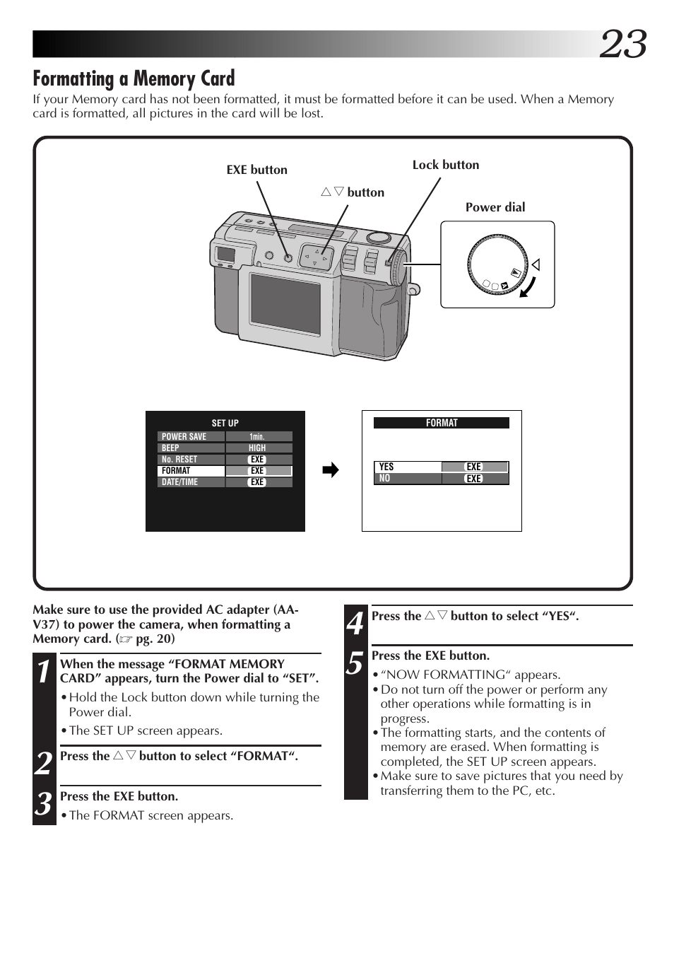 JVC GC-QX5HD User Manual | Page 23 / 104