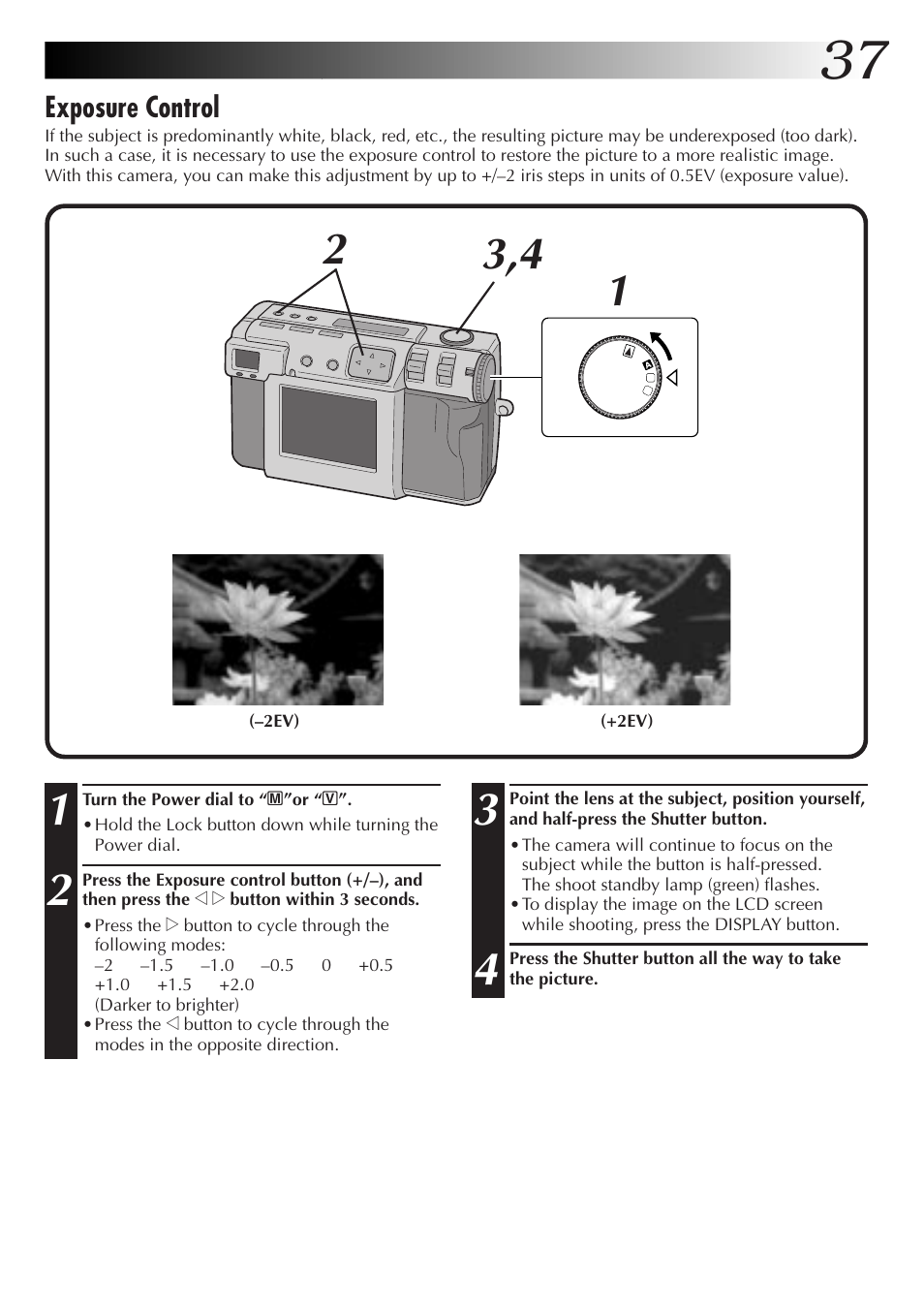 Exposure control | JVC GC-QX5HD User Manual | Page 37 / 104