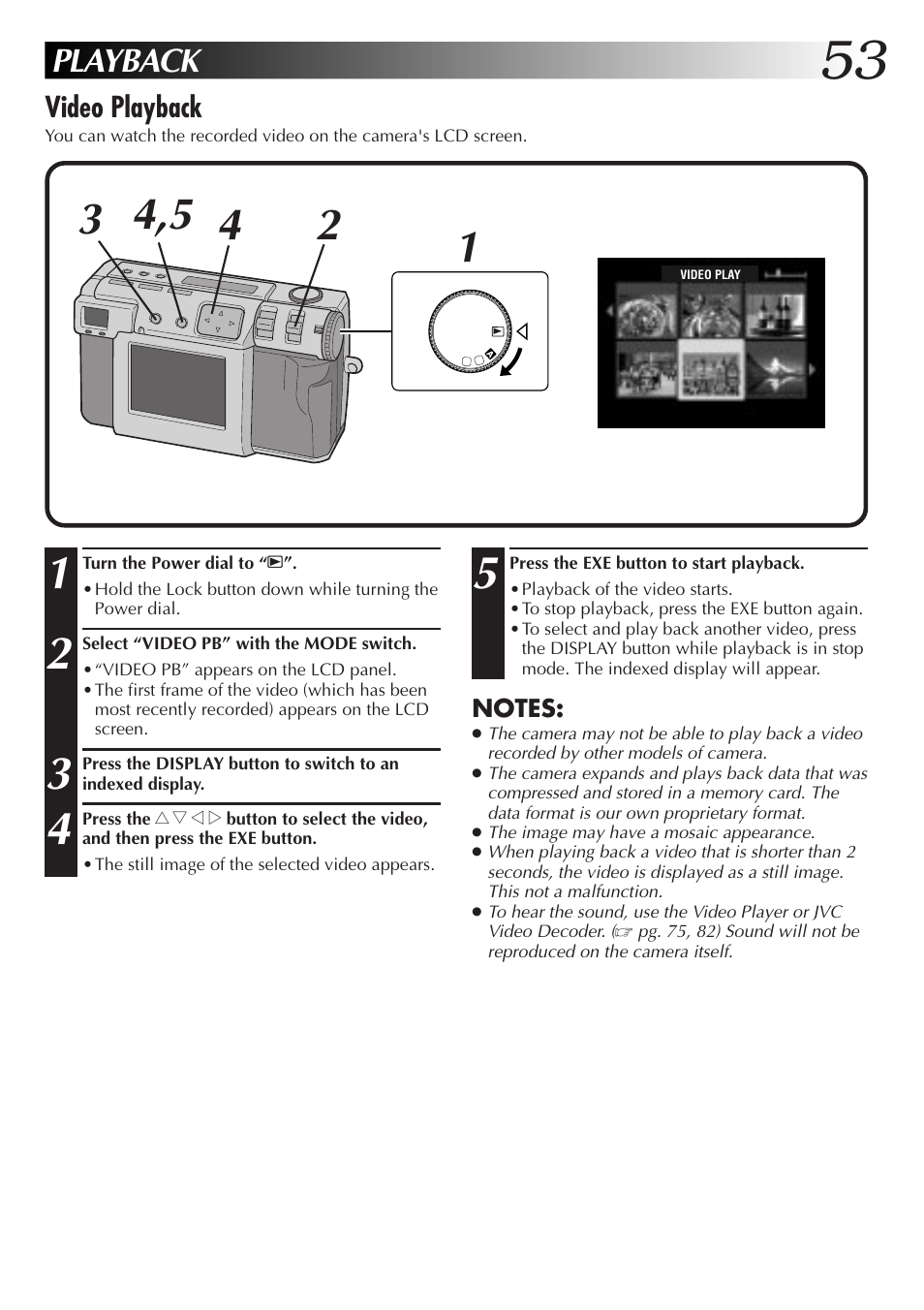 Playback | JVC GC-QX5HD User Manual | Page 53 / 104