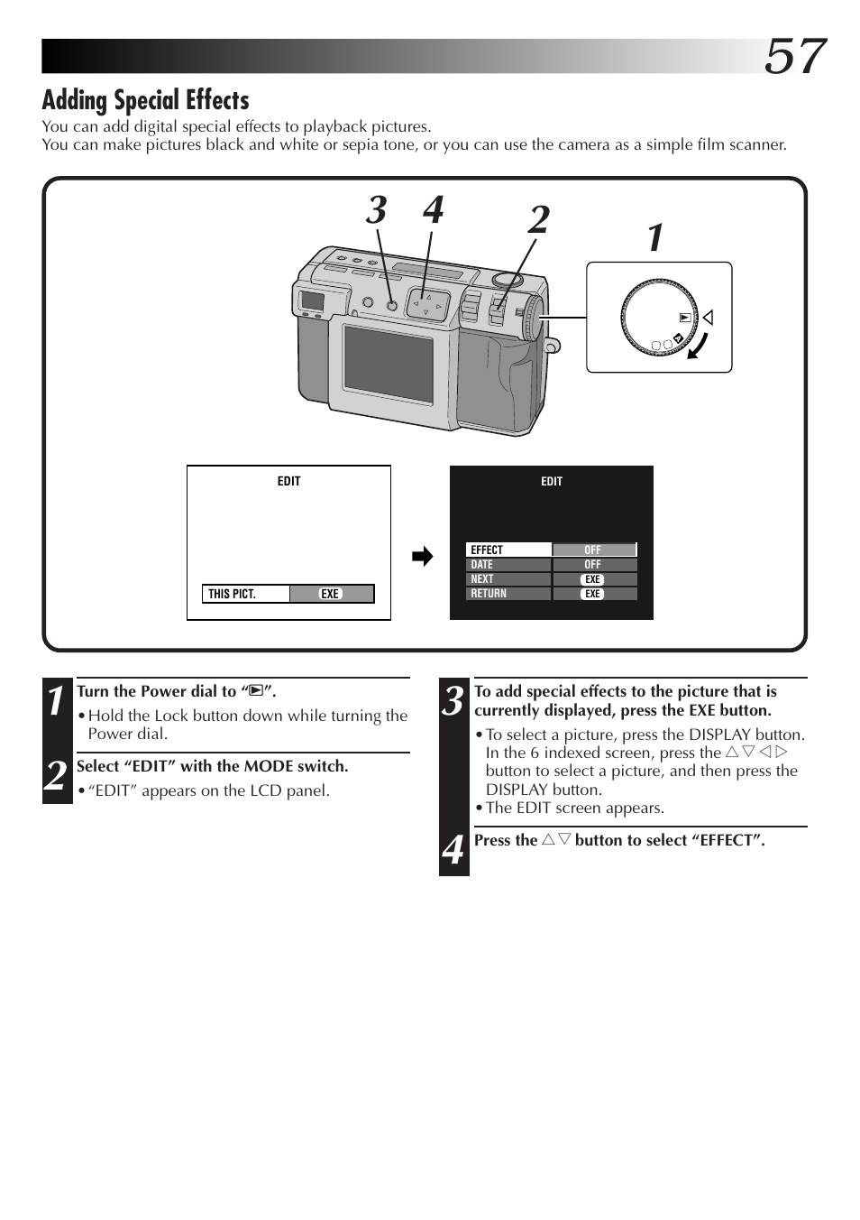 Adding special effects | JVC GC-QX5HD User Manual | Page 57 / 104