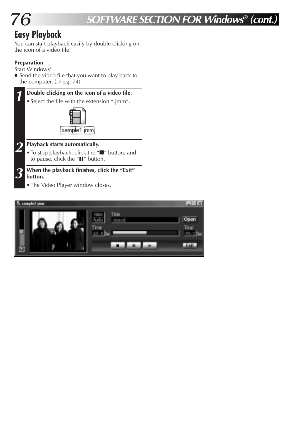 Cont.) | JVC GC-QX5HD User Manual | Page 76 / 104