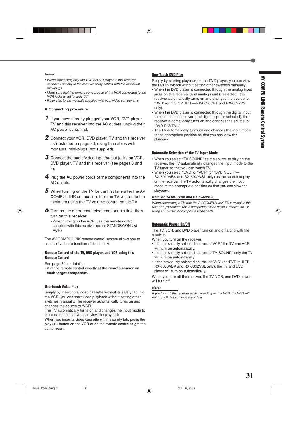 JVC RX-6030VBK User Manual | Page 33 / 87
