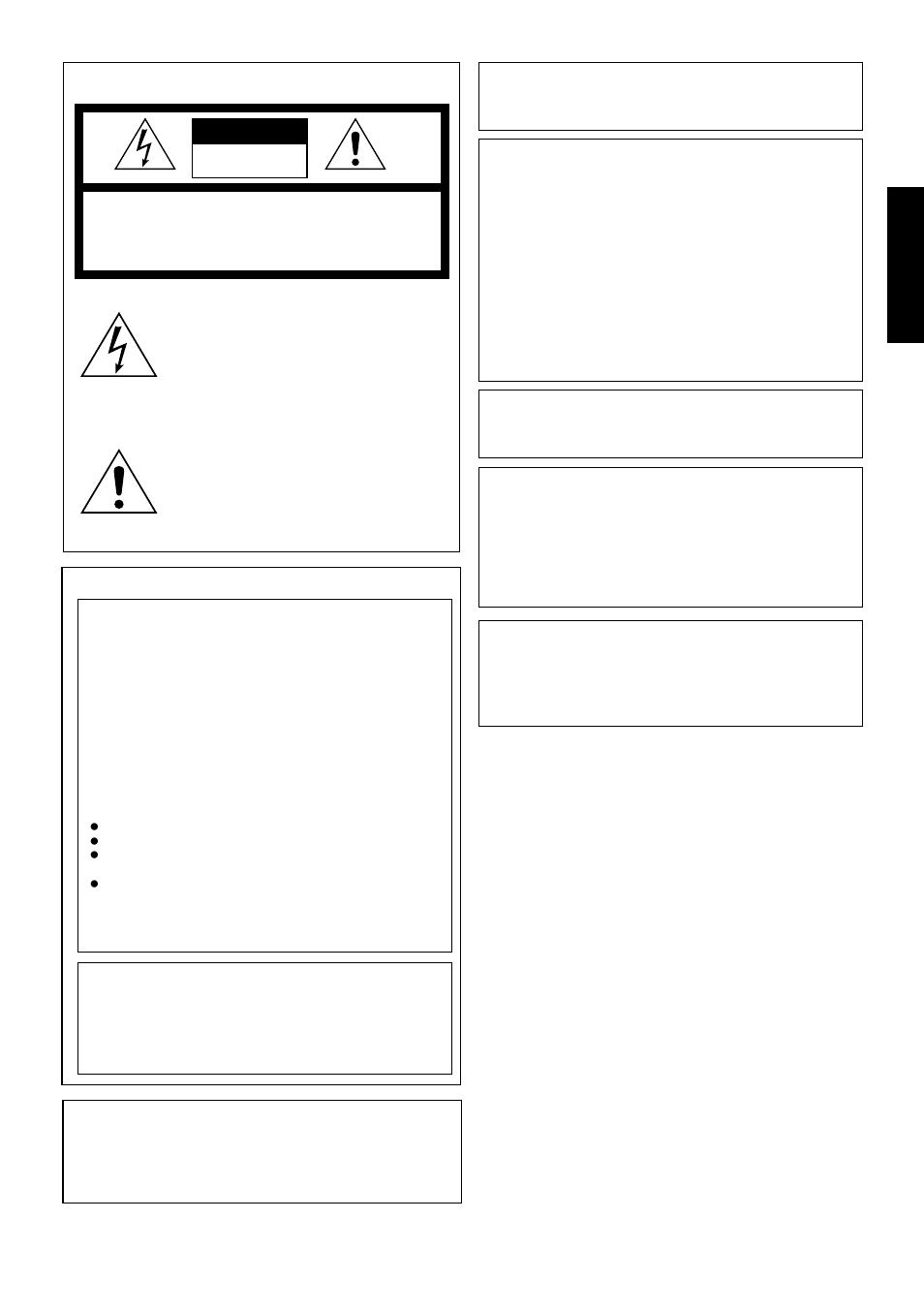 English, 3for usa and canada, Information for usa | Information (for canada), Renseignement (pour canada), Power system | JVC AA-P30 User Manual | Page 3 / 16