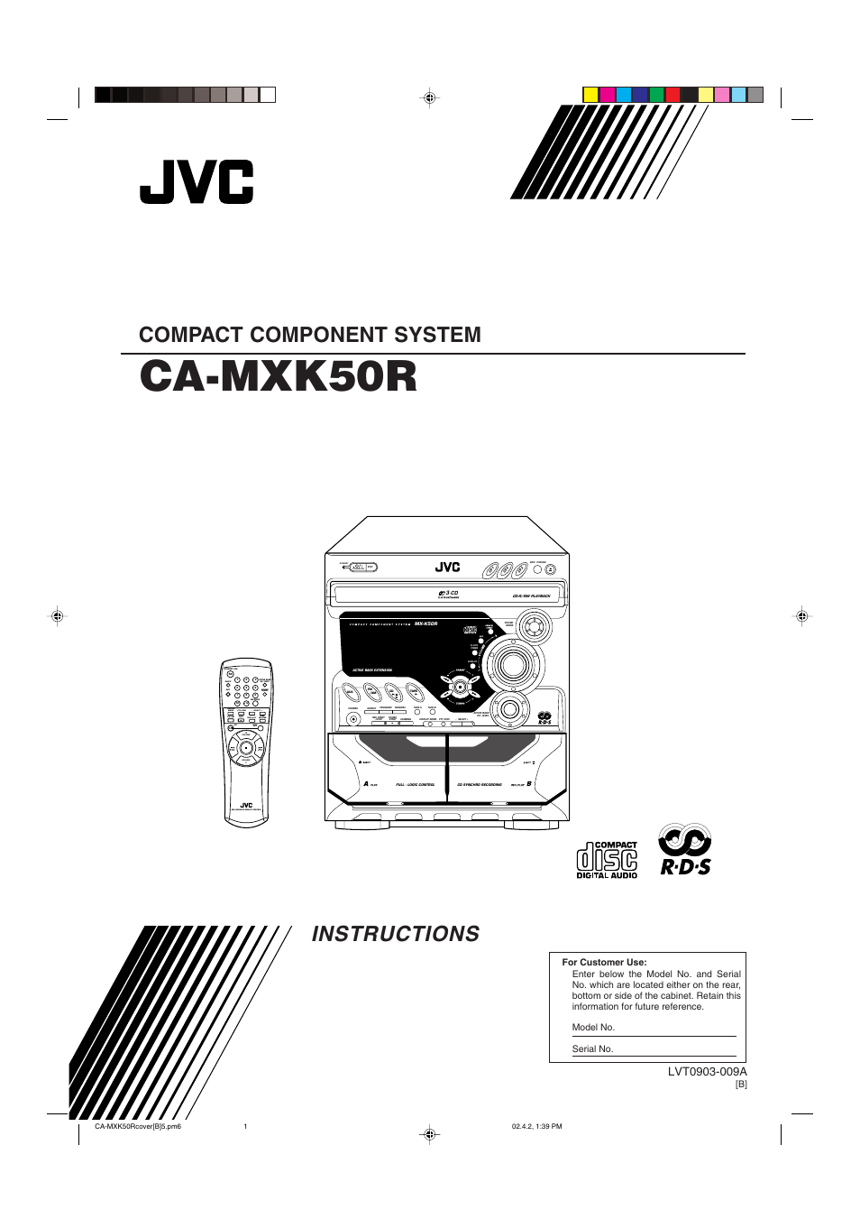 JVC CA-MXK50R User Manual | 38 pages