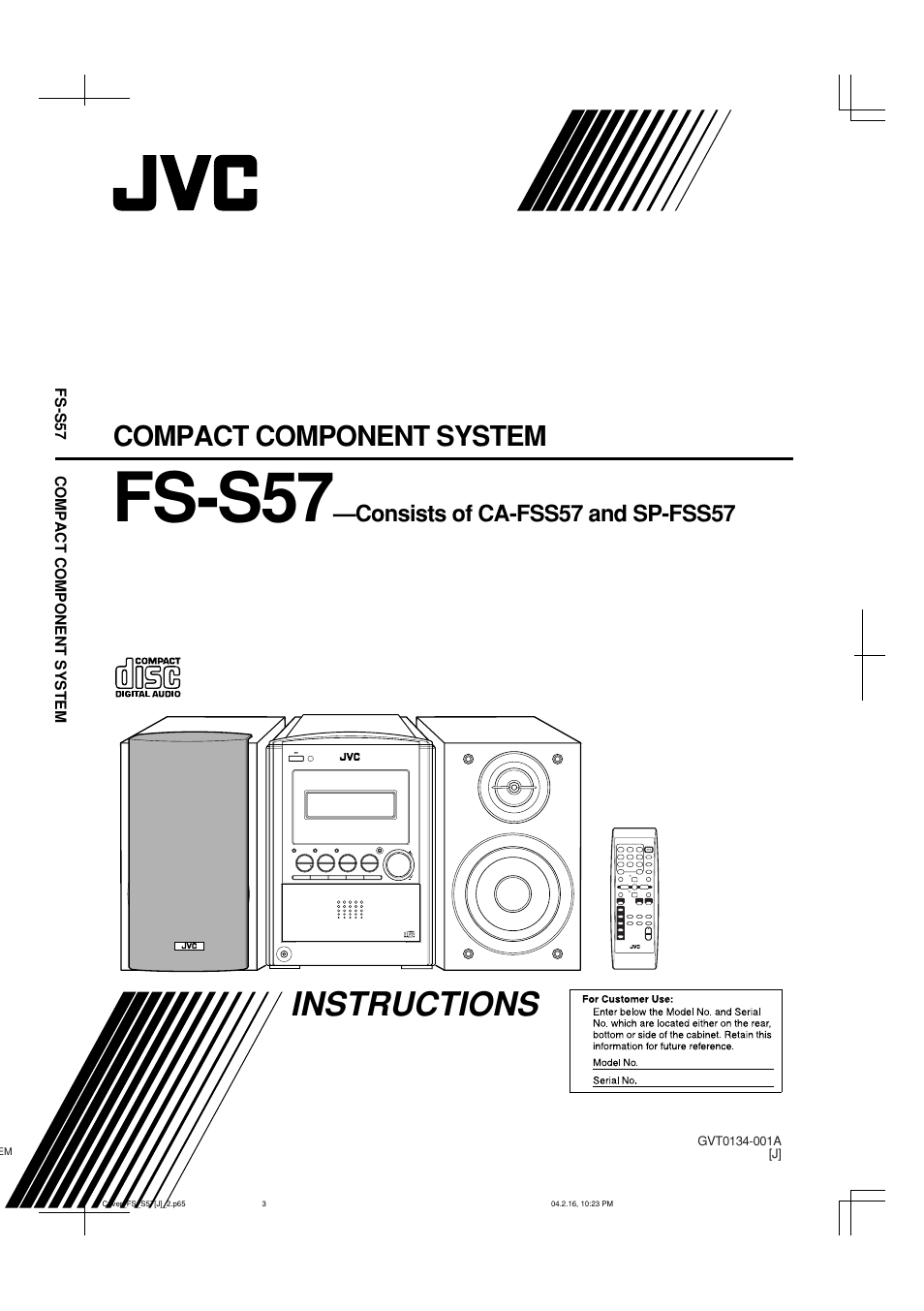 JVC CA-FSS57 User Manual | 32 pages