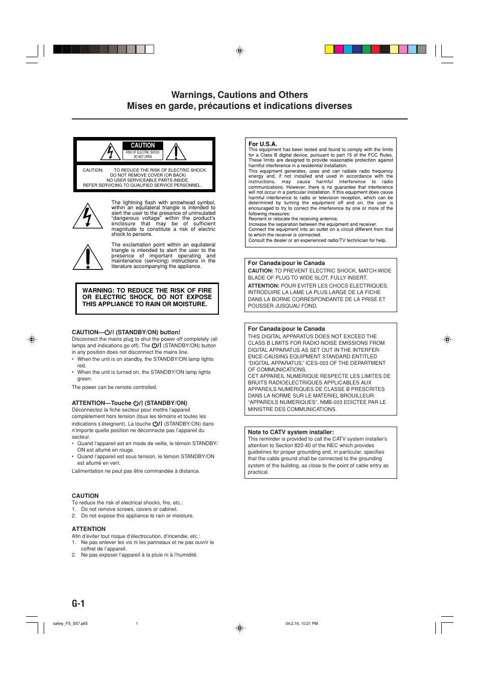 JVC CA-FSS57 User Manual | Page 2 / 32