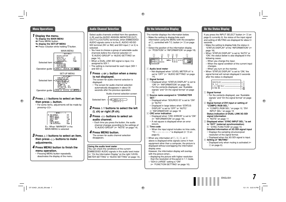 JVC DT-V24G1 User Manual | Page 7 / 28