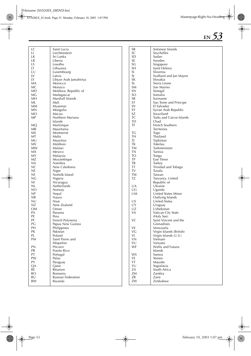 JVC HR-XVS20E User Manual | Page 53 / 96