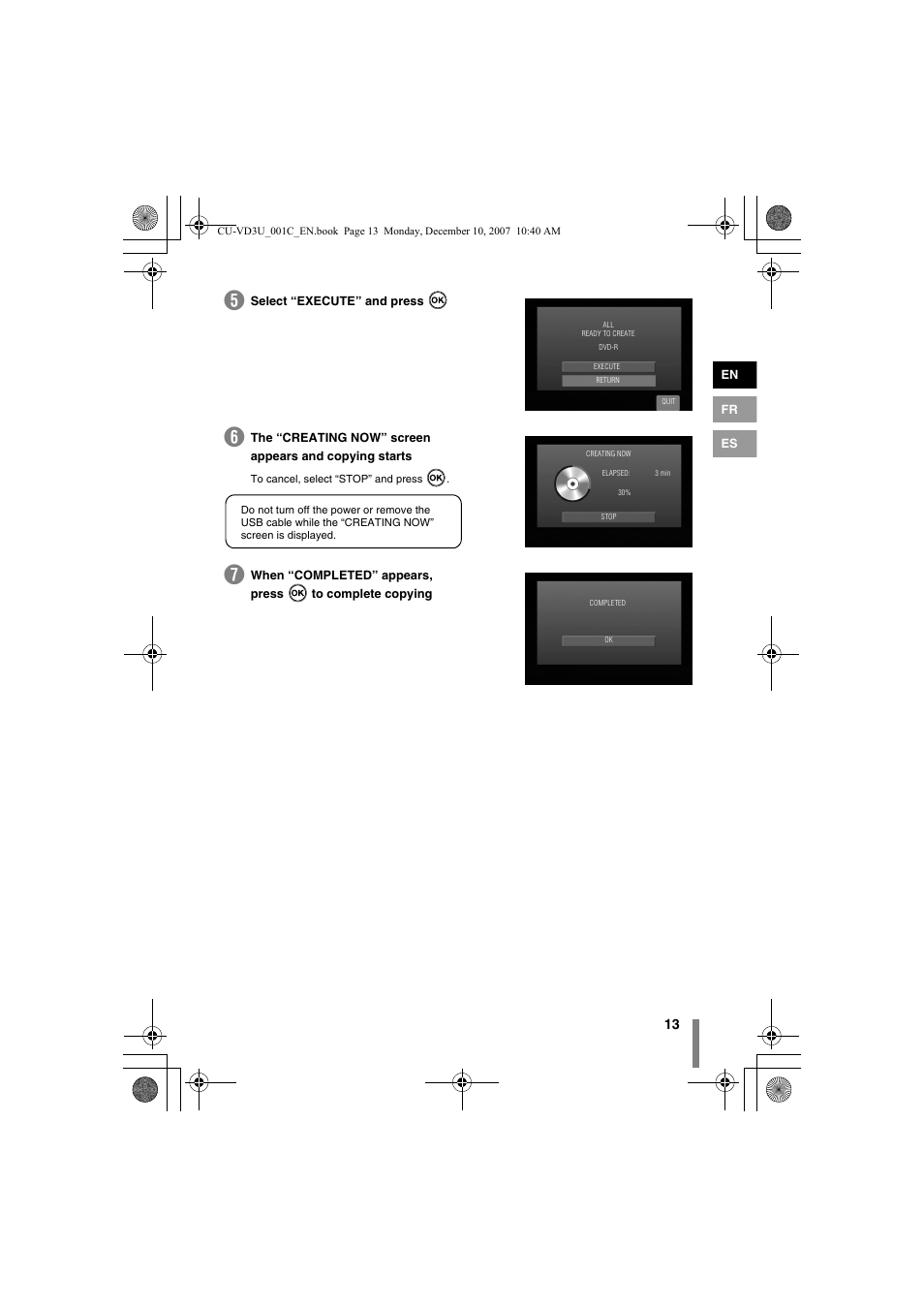 JVC CU-VD3U User Manual | Page 13 / 20