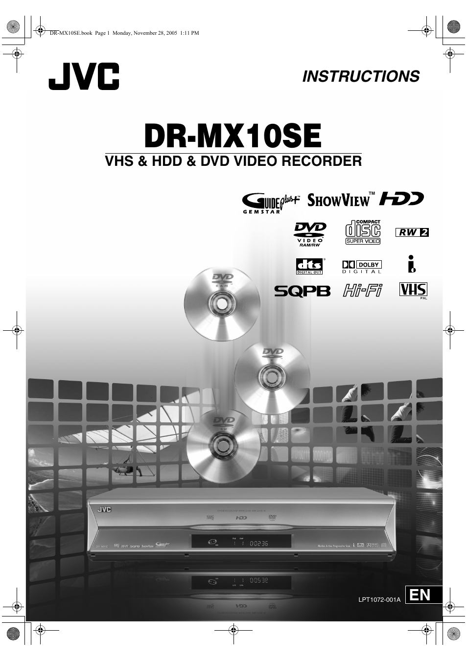 JVC DR-MX10SE User Manual | 128 pages