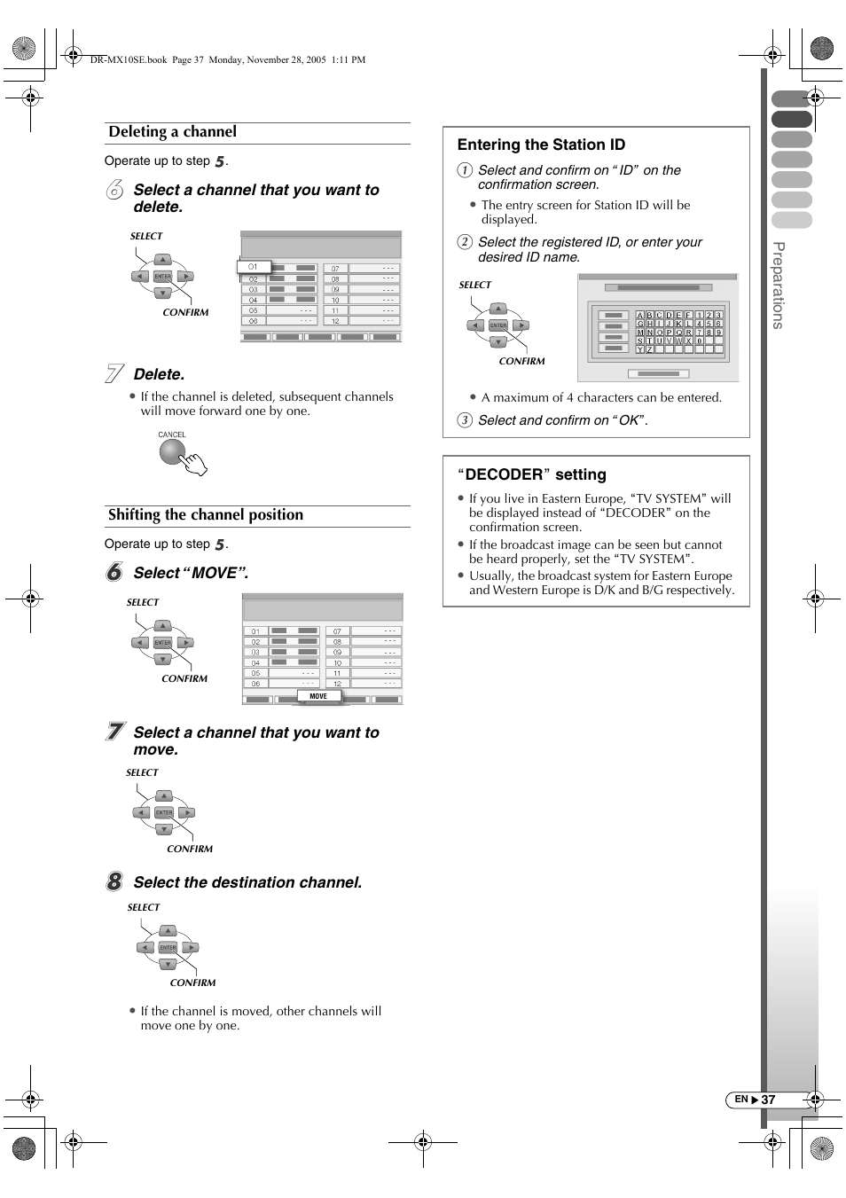 JVC DR-MX10SE User Manual | Page 37 / 128