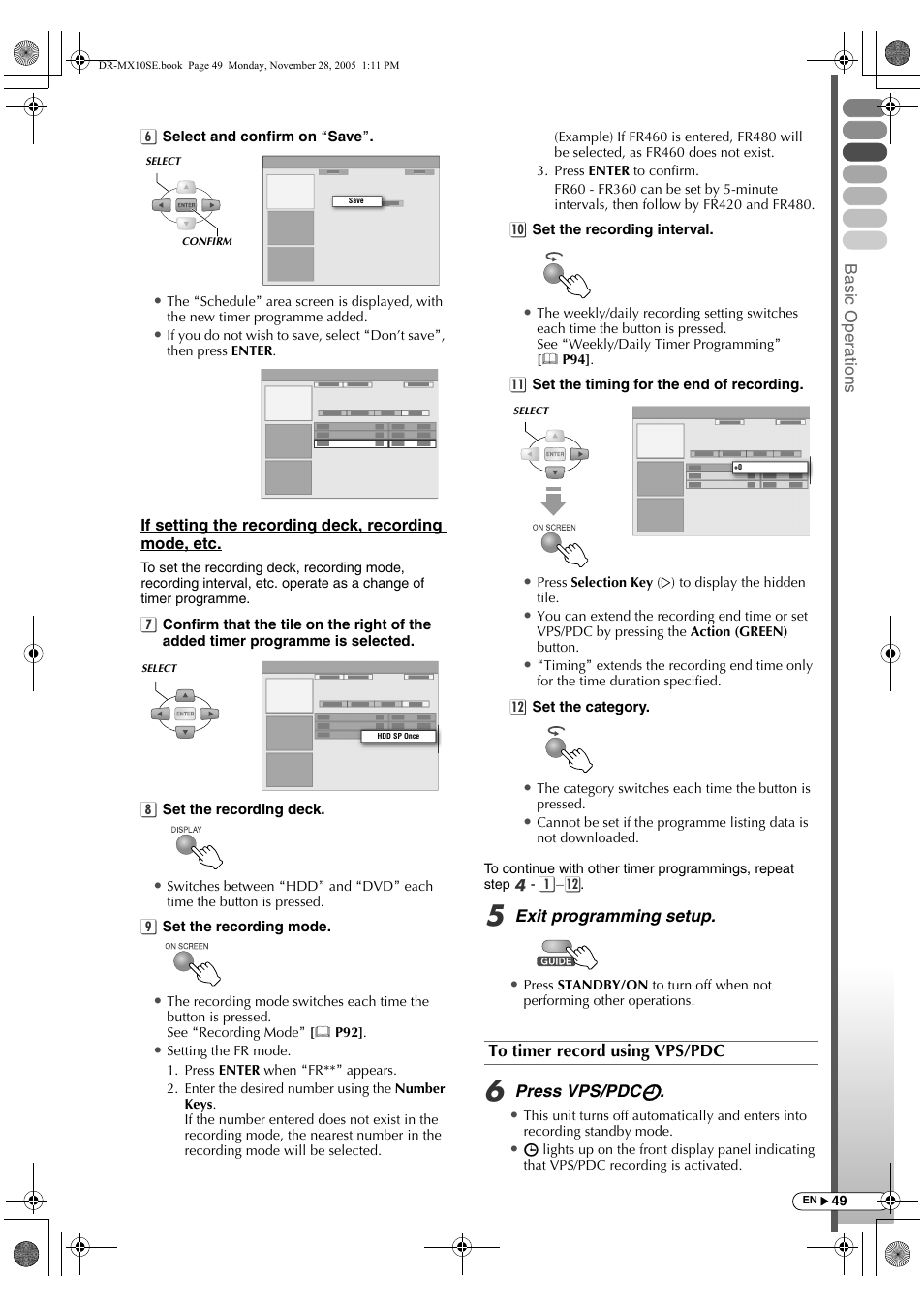 JVC DR-MX10SE User Manual | Page 49 / 128