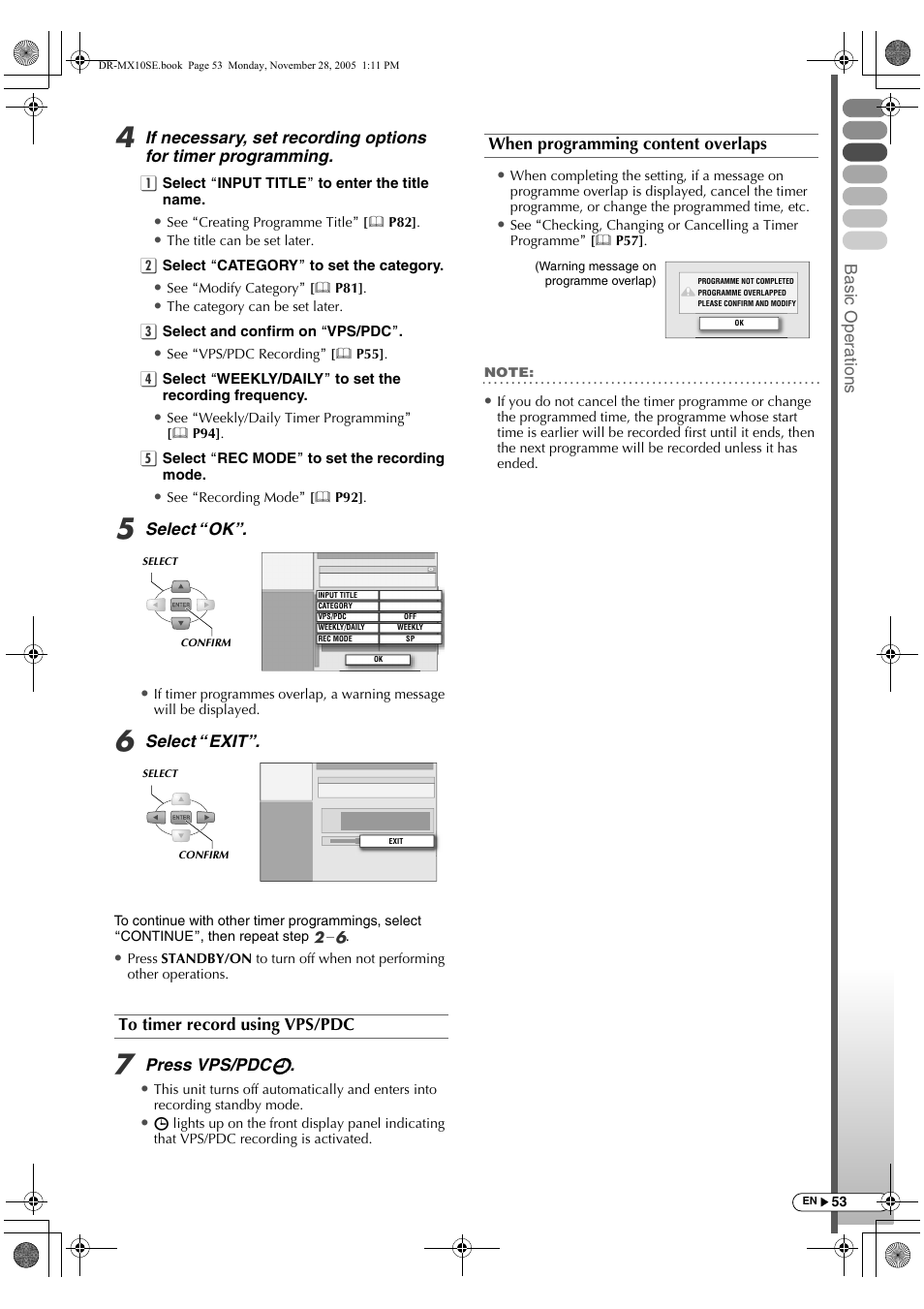 JVC DR-MX10SE User Manual | Page 53 / 128