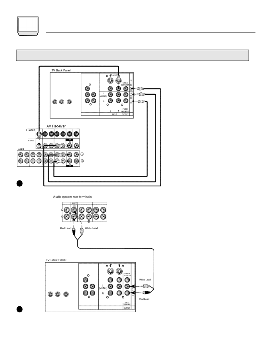 10 connections, Audio/video connections - stereo systems | JVC AV 60D501 User Manual | Page 10 / 44