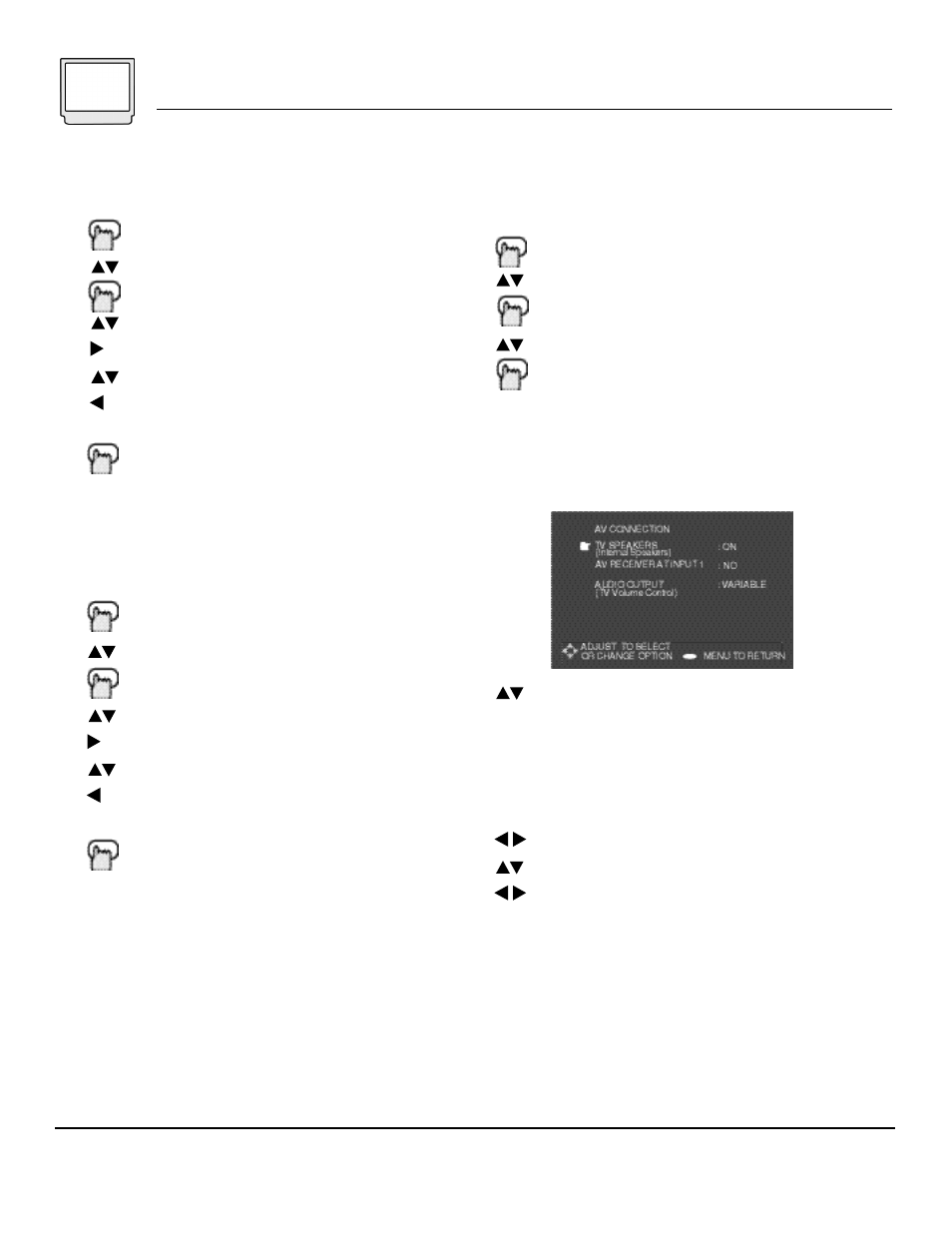 18 setup menu, Clock time, Set day | Av connection | JVC AV 60D501 User Manual | Page 18 / 44