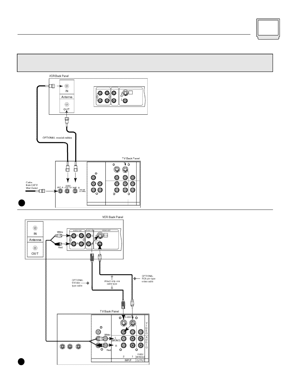 Connections 9, Vcr connections | JVC AV 60D501 User Manual | Page 9 / 44