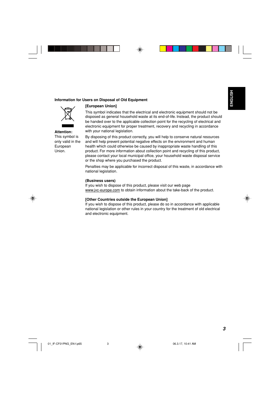 JVC Video Input Card IF-CF01PNG User Manual | Page 4 / 10