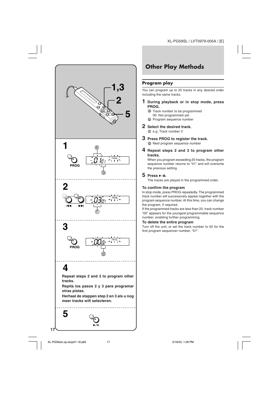 JVC XL-PG59SL User Manual | Page 26 / 42