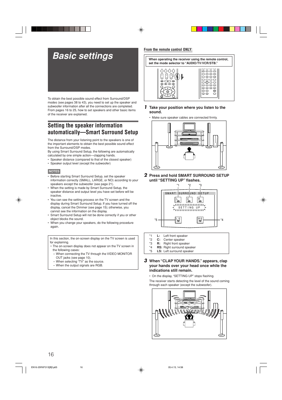 Basic settings | JVC LVT1306-007A User Manual | Page 20 / 55