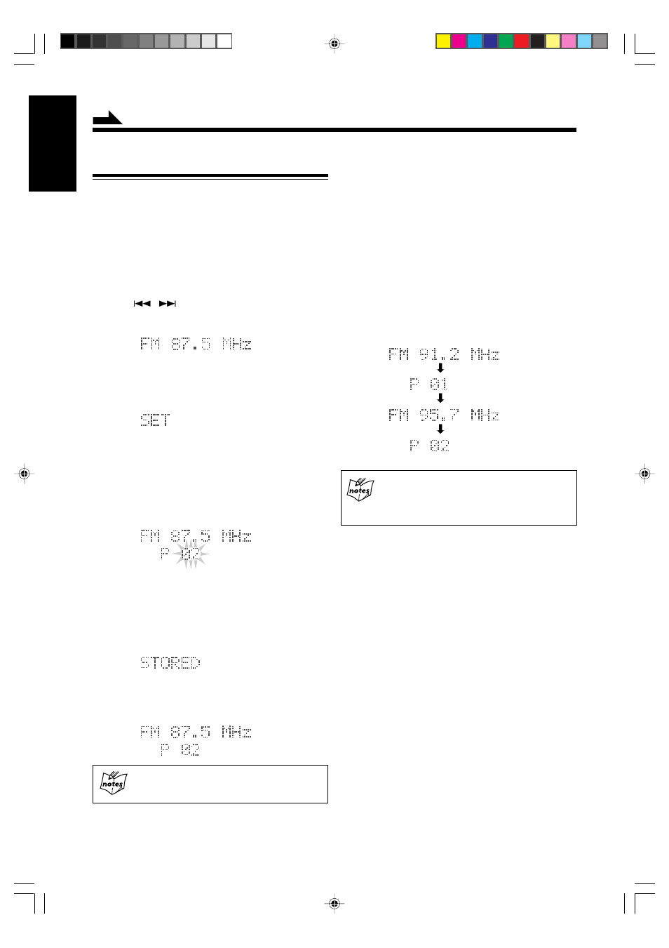 English, Presetting stations | JVC SP-UXG6 User Manual | Page 20 / 40