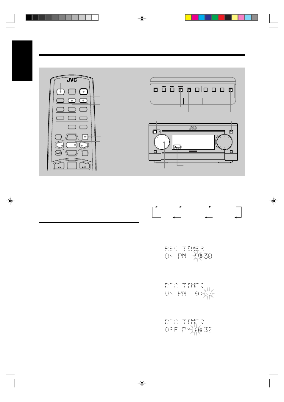 Using the timers, English, Using recording timer | How recording timer actually works | JVC SP-UXG6 User Manual | Page 30 / 40