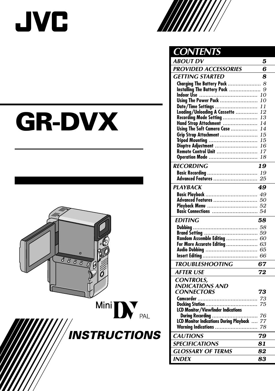 JVC 0797TOV*UN*VP User Manual | 84 pages