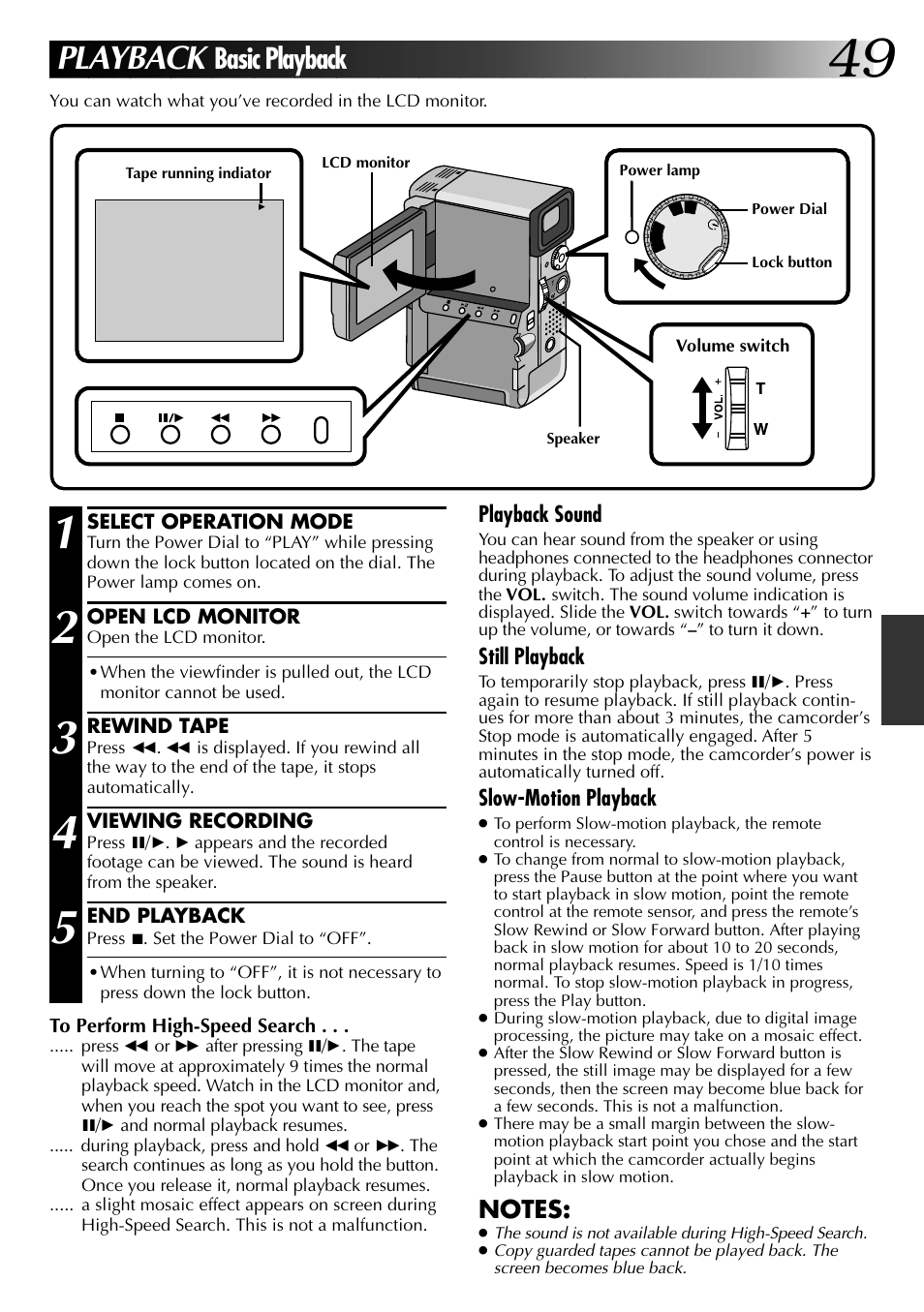 Playback, Basic playback | JVC 0797TOV*UN*VP User Manual | Page 49 / 84