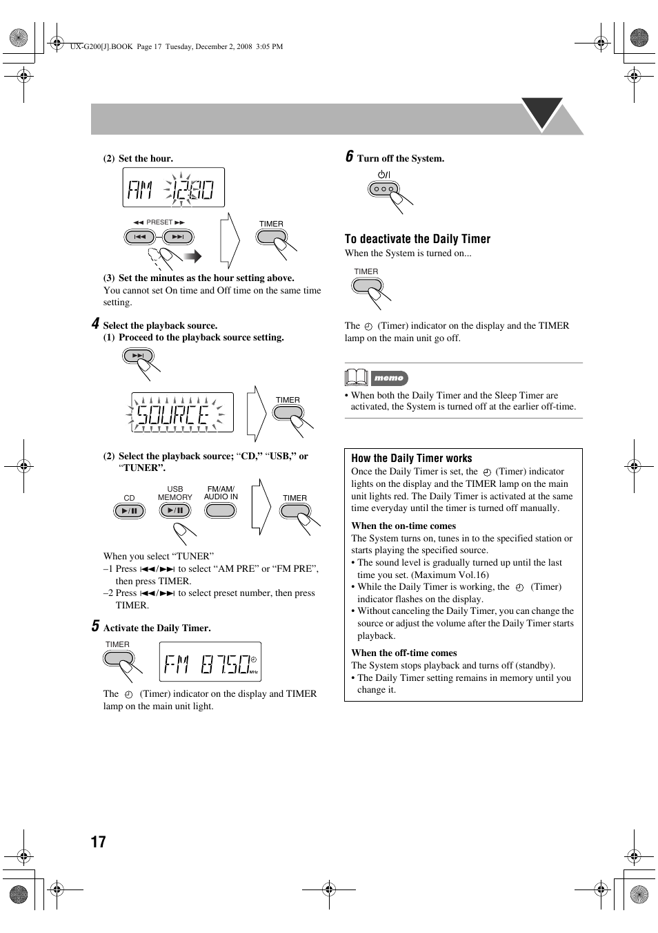 JVC Micro Component System UX-G200 User Manual | Page 20 / 28
