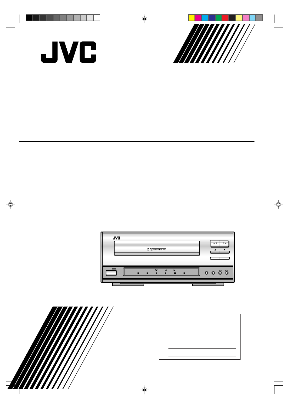 JVC TD-EX90 User Manual | 24 pages